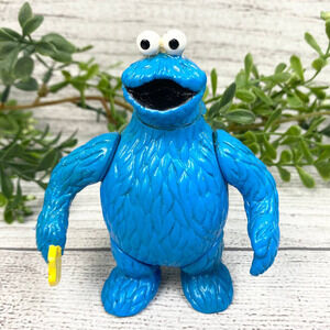 Vintage 1985 Cookie Monster Sesame Street Toy Figure